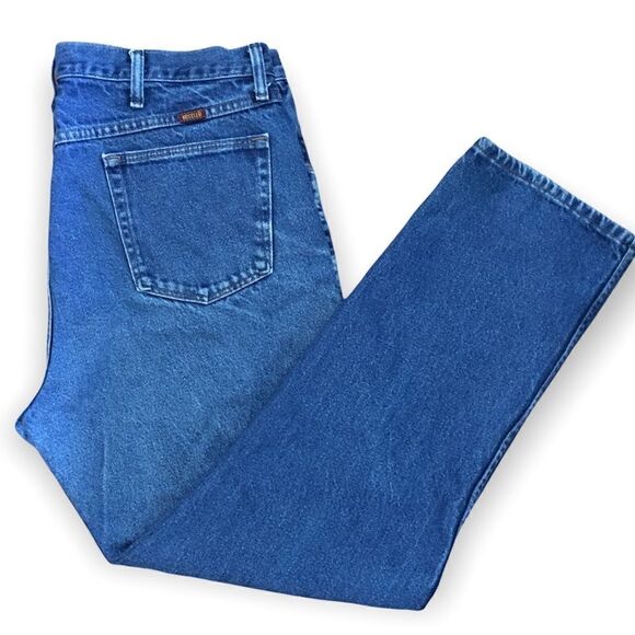Rustler High Rise Blue Jeans 40 x 32 - Picture 1 of 6